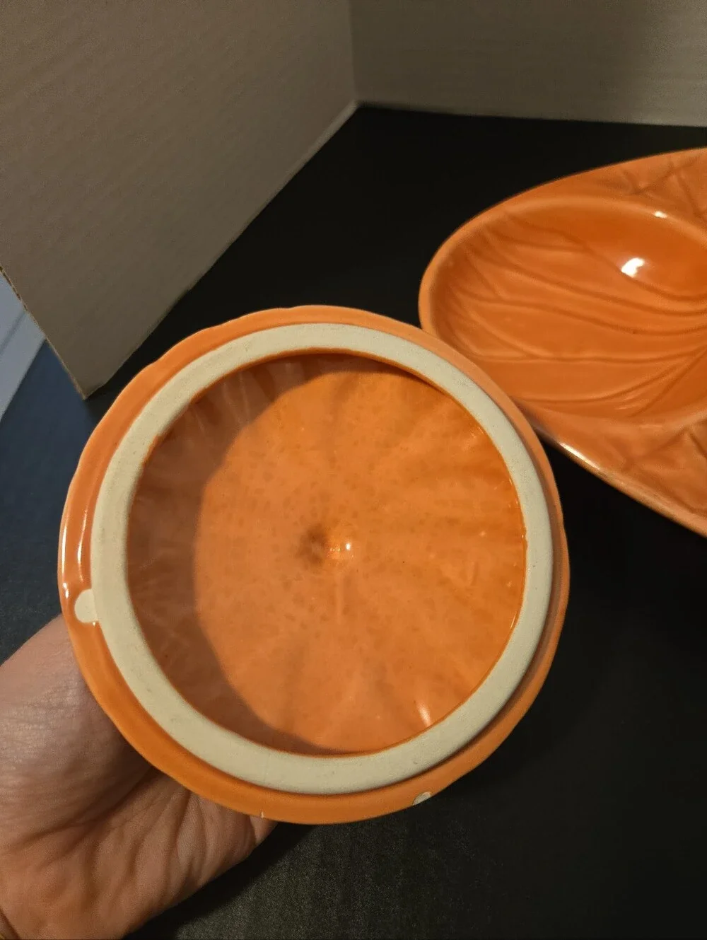 Vintage Hoeniq Of California USA Art Pottery Pink/Coral Fish, Bowl Platter